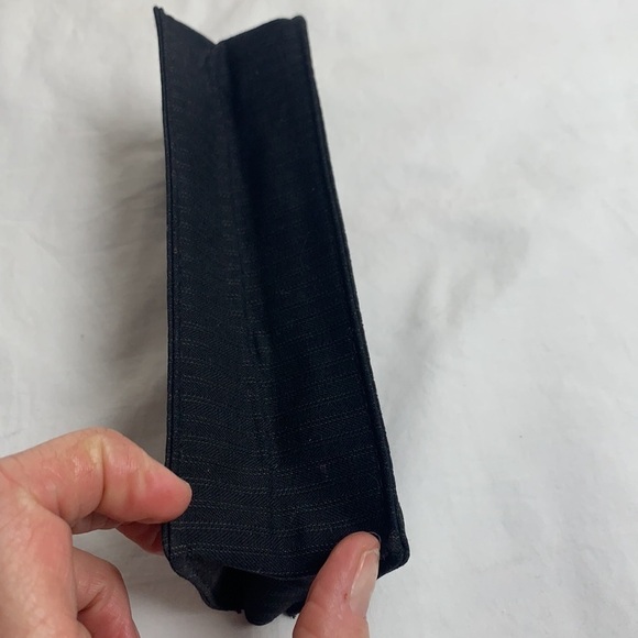 Dolce & Gabbana Soft Pinstripe Fabric Covered Front Flap Glasses Case - 6.5”x3” - Picture 7 of 10